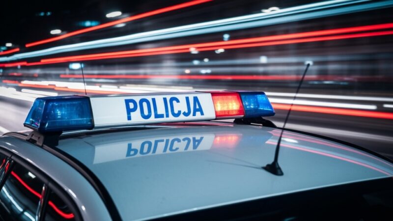 Młody kierowca audi wpadł w ręce policji za nadmierną prędkość i stracił prawo jazdy