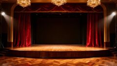 Jezioro Łabędzie w listopadzie na scenie CK