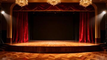 Jezioro Łabędzie w listopadzie na scenie CK